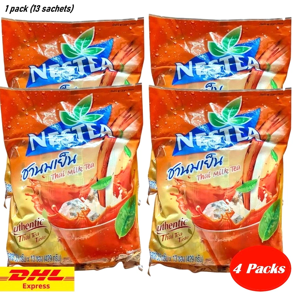 Nestle NESTEA Instant Thai Milk Tea Cha Yen Mix Powder 455g 13 Sachets