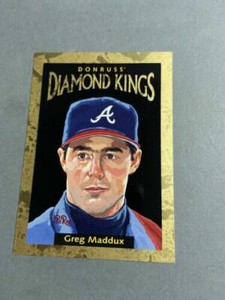 1995 DONRUSS DIAMOND KINGS GREG MADDUX #DK-15 02508/10,000 BRAVES