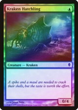 Kraken Hatchling FOIL Zendikar PLD Blue Common MAGIC GATHERING CARD ABUGames