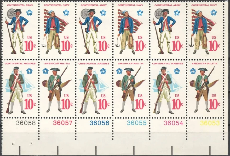 US Scott #1568a, Plate block of 12, 6 Plt. # Lower right, MNH - Image 1 of 1