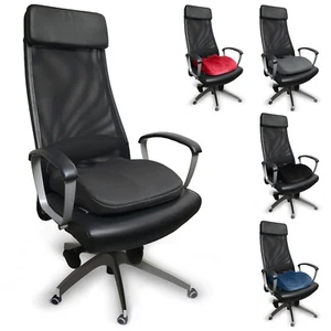 Office Chair Cushion Memory Foam Lumbar Back Support Orthopedic Seat Office Desk - Picture 1 of 27