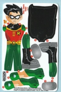 Robin 2003 DC Comics Cartoon Network Z Cardz Teen Titans Plastic Pop Out. - Picture 1 of 2