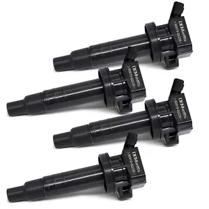 4X For Toyota Corolla Celica Matrix 1.8 Denso 673-1300 Ignition Coil 90919-02239 - Picture 1 of 8