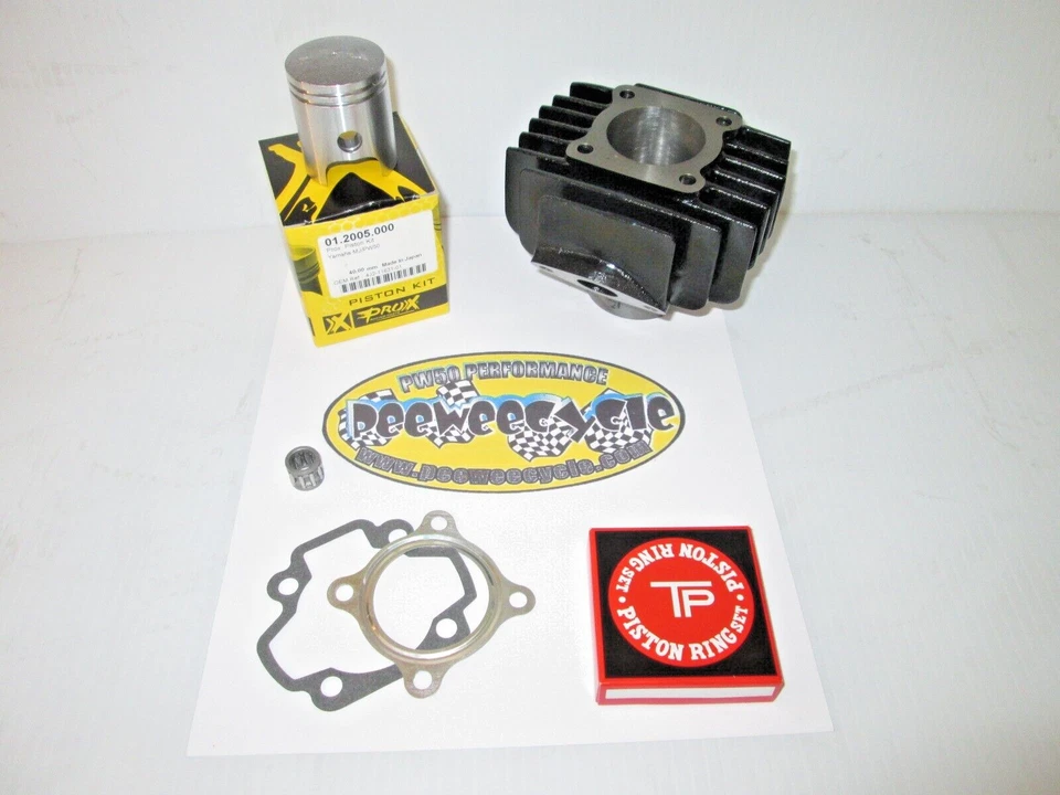 YAMAHA PW50 TOP END KIT WITH OEM CYLINDER & PRO X PISTON KIT 1981 TO PRESENT - Image 1 of 1