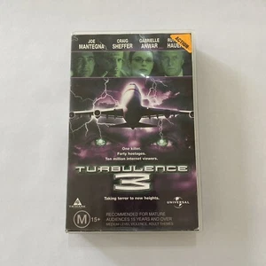 Turbulence 3 (VHS, 2001) Rare 2000s Thriller Action Movie Video Slade Craven - Picture 1 of 5