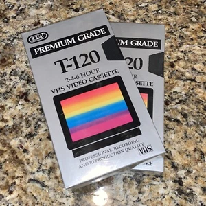 NEU Tozaj T-120 Premium Grade 2 VHS 6 Stunden Videokassette professionelle Aufnahme - Bild 1 von 3