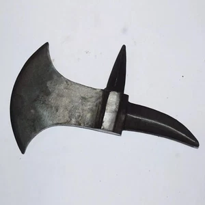 Medieval Viking Battle Axe Blade with Back Spike - Picture 1 of 5
