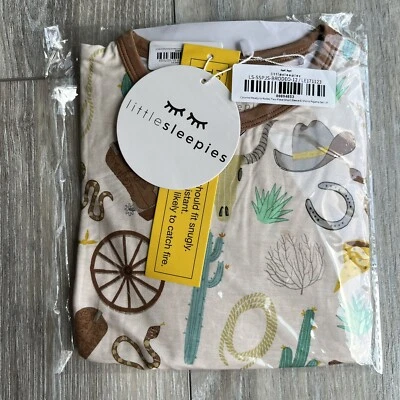 Conjunto de pijama de 2 piezas con estampado de rodeo Little Sleepies listo para rodeo talla 3T nuevo con etiquetas Foto 1 de 3