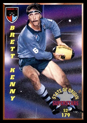 Tarjeta Parramatta Eels 1994 NRL Dynamic State Of Origin Superstars - Brett Kenny Foto 1 de 3