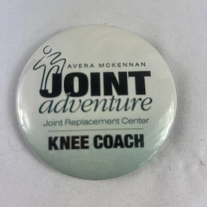 Vintage Pinback Button Avera Mckennan Joint Replacement Center Knee Coach - Picture 1 of 2