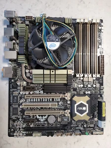 Asus Sabertooth X58 motherboard Xeon E5520 cpu 6gb ram Heatsink/fan - Picture 1 of 14