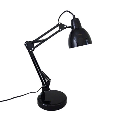 Tiischleuchte Pietro Schreibtischlampe schwarz Arbeitsleuchte E27-40W Tischlampe - Bild 1 von 4