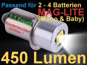 MAGLITE CREE LED Upgrade (450LM) Für 2 - 4 Batterien (C+D) - Kostenloser Versand - Bild 1 von 11