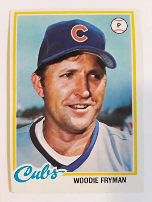 1978 Topps Woodie Fryman #585 baseball card Chicago Cubs - Image 1 of 3