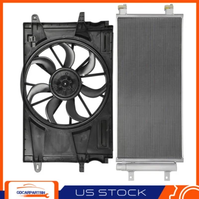 Conjunto de ventilador de refrigeración y condensador de aire acondicionado para Chevrolet Cruze 2017-2019 Foto 1 de 4