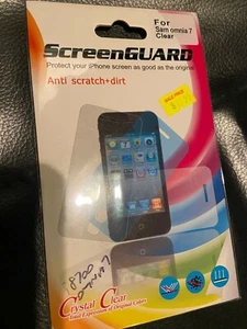 Samsung Omnia 7 i8700 Screen Guard Protector in Clear SCG6410 Brand New & Sealed - Picture 1 of 2