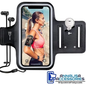 FASCIA DA BRACCIO SPORTIVA CUSTODIA PER RUNNING SMARTPHONE CELLULARE UNIVERSALE - Picture 1 of 10