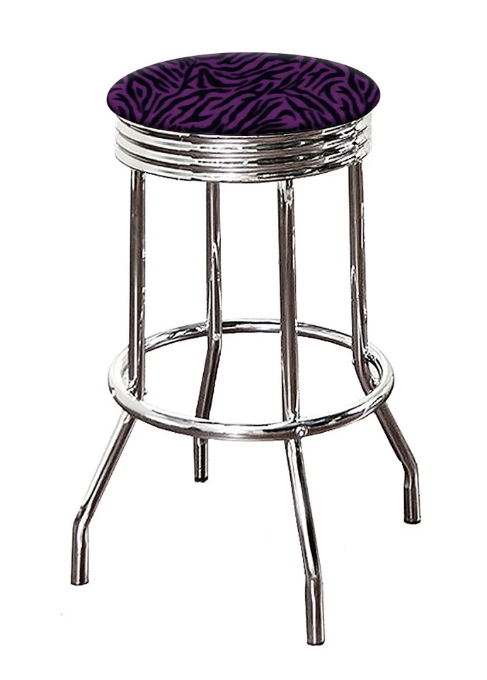 Bar Stool 29" Tall Chrome Finish Swivel Kitchen Novelty Game Room Billiards Pool - Image 1 of 1