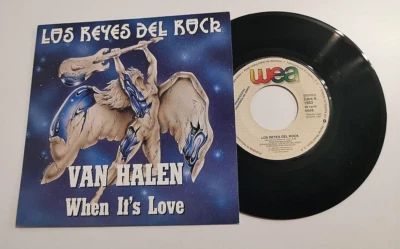 VAN HALEN When it's love 7" SPAIN PROMO SINGLE VINYL RARE DIFFERENT COVER 1992 - Image 1 of 2