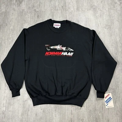 SUDADERA VINTAGE AÑOS 90 NEWMAN HAAS INDY CART EQUIPO DE CARRERAS PARA HOMBRE XL RARA NEGRA Foto 1 de 4