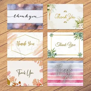 1-100 Pack Thank You Cards For All Occasions With Option Of Envelopes - Picture 1 of 13