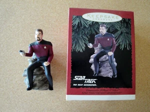 Hallmark Keepsake Ornament Star Trek TNG Commander William Riker 1996 NIB - Picture 1 of 5