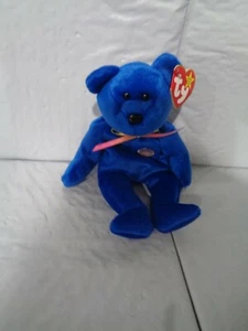 TY - Beanie Baby - Clubby - Royal Blue - Peluche de oso - Imagen 1 de 1