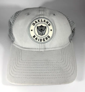Gray Oakland Raiders New Era 9Twenty Mesh Snapback Adjustable Hat Cap Women's - Picture 1 of 8