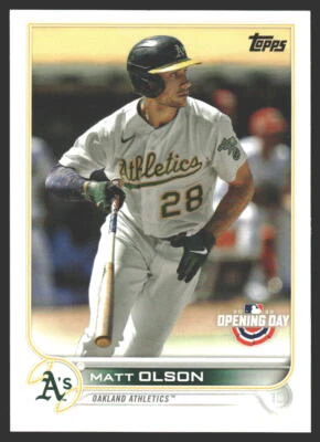 2022 Topps Opening Day #187 Matt Olson Near mint or better - Image 1 of 2