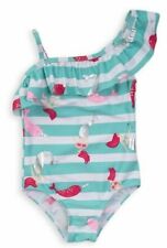 Baby & Girls Mermaids & Stripes Swimming Costume Swimsuit Swimwear 9 Mth - 3 Yrs