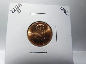 2024 D Lincoln Shield Penny Brilliant Uncirculated BU Mint Red Cent - Picture 1 of 2