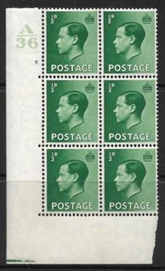 1/2d Edward VIII A36 7 Dot with listed variante UNMONTIERT POSTFRISCH/MNH - Bild 1 von 1