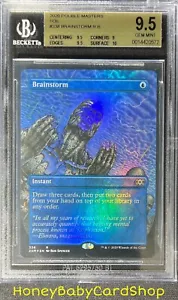 MTG Double Masters 2020 Brainstorm BGS 9.5 GEM MINT Foil Box Topper - Picture 1 of 6