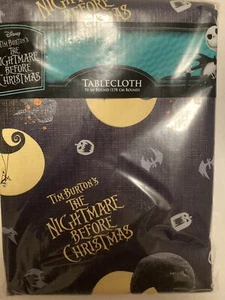 Tablecloth The Nightmare Before Christmas 70” Round Vinyl Jack Skellington NEW - Picture 1 of 4