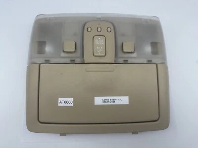 OEM 02-06 Lexus ES330 ES300 sedán cúpula superior luz consola mapa beige tostado Foto 1 de 4