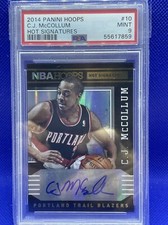 2014-15 Panini Hoops Hot Signatures CJ McCollum Auto 2nd Year PSA 9 Mint Pop 1