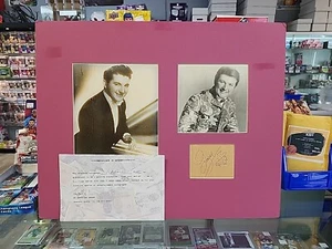 LIBERACE - BESCHRIFTETE ORIGINAL KUNST SIGNIERT Passepartout Rahmen Echtheitszertifikat - Bild 1 von 6