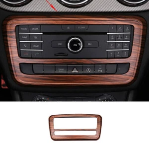 Peach Wood Grain Console CD Button Control Frame Trim For Benz GLA CLA 2013-2019 - Foto 1 di 6