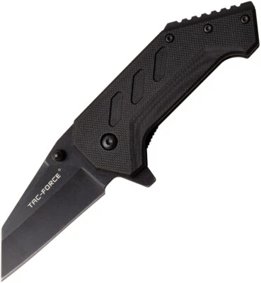 Tac Force Linerlock A/O BN Black G10 Folding 3Cr13 Stainless Pocket Knife 1032BK - Image 1 of 2