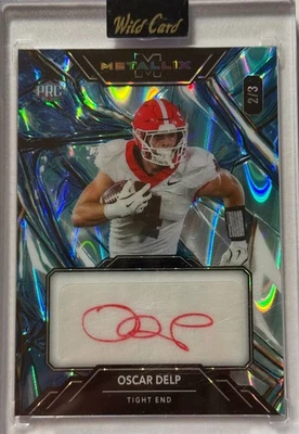 🔥 Oscar Delp Autographed PRC 2025 American Metallix 2/3 – Georgia Bulldogs 🔥 - Image 1 of 2