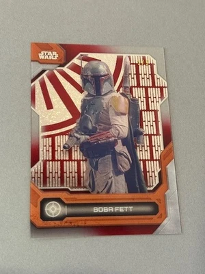 Boba Fett Red Refractor /5 Star Wars 2024 Topps High Tek Diffractor sp Insert 14 - Image 1 of 3