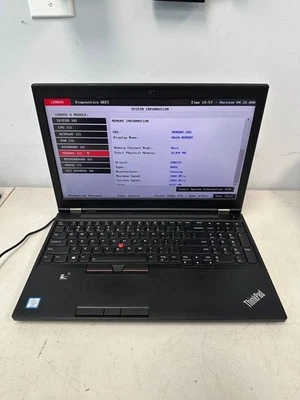 Lenovo Thinkpad P51 i7 7820 16GB RAM BIOS LOCK SEM DRIVE/CADDY/AC #04 - Imagem 1 de 4