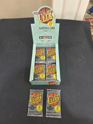 1992-93 Fleer Ultra Series 2 Basketball Sealed (2) Pack From Box SHAQ RC, Jordan - Image 1 of 4