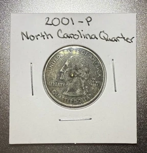 2001-P North Carolina Quarter - Golden Bump - Possible Error Coin - Picture 1 of 8