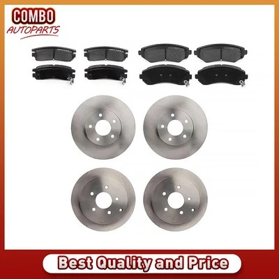 Front & Rear Brake Rotors Brake Pads for 2002 2003 2004 Chevrolet Venture - Image 1 of 4