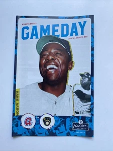 HENRY HANK AARON Atlanta Braves Baseball 2021 Gameday Program SGA World Series - Picture 1 of 2