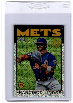 Francisco Lindor 2021 Topps Update Series Silver Pack  Mojo #86C-26 - Image 1 of 2