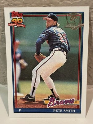 1991 Topps Operation Desert Shield #383 Pete Smith Atlanta Braves NRMT B - Image 1 of 2