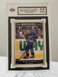 2017 18 Upper Deck Series 2 Brock Boeser Glossy Rookie Card KSA 9.5 NGM # R-2 - Picture 1 of 2