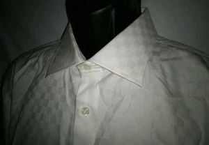 Bugatchi Uomo NWT 17.5 36/37 Long sleeve button down shirt White - Picture 1 of 10